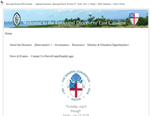 Tablet Screenshot of diocese-eastcarolina.org